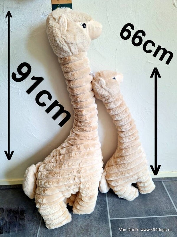 XXL / XL alpaca met toet/piep/crackle geluid 66 of 91cm