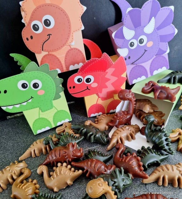 Fruity Dino vega snack inh. 8 in dinodoosje