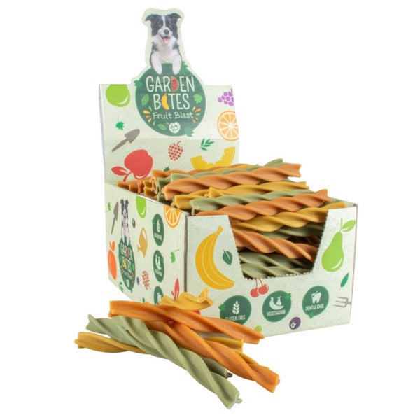 Garden Bite swirls vega fruity dentalsnack S - 13cm