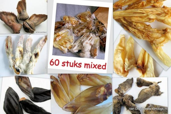 Oren pakket mix a 60st. ree, geit, lam, buffel, rund, konijn, varken.