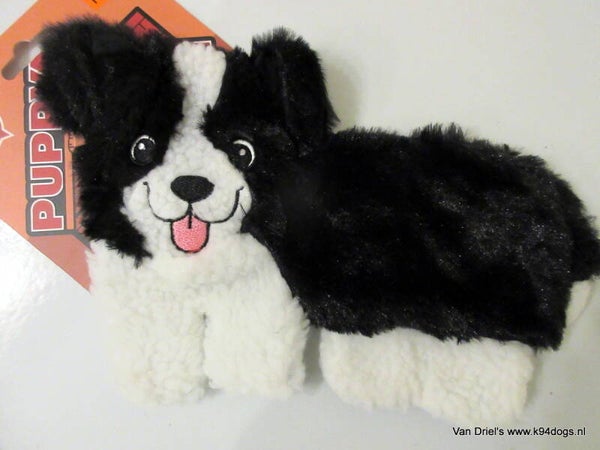 Border collie met crackle folie 28 x 18 cm