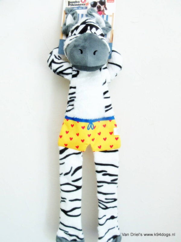 Jumbo skinneez holliday crackle zebra 75cm