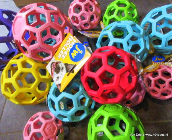 JW Hol-ee-Roller bal met gaten. gooien verstoppen belonen.
