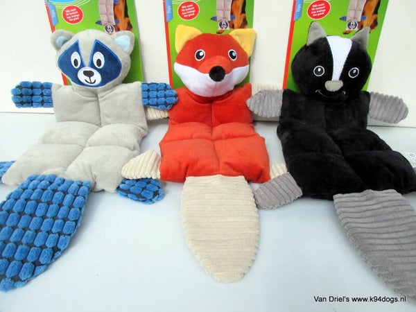 pluche met 6 piepers en krakende staart  43 x 23 cm