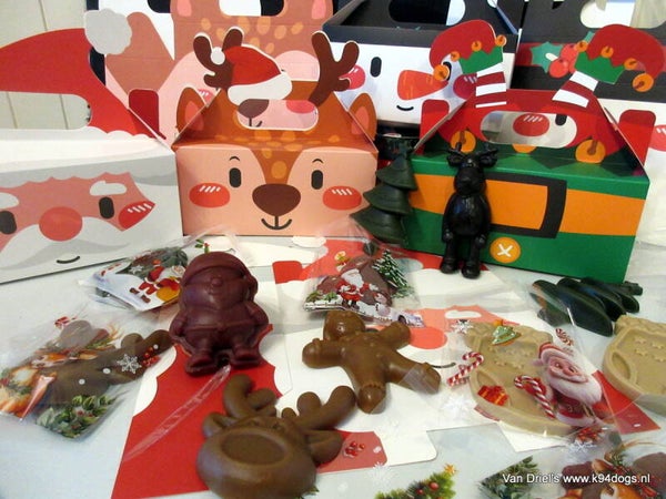 Kerst cadeau koffertje gevuld met 6 cerea snacks