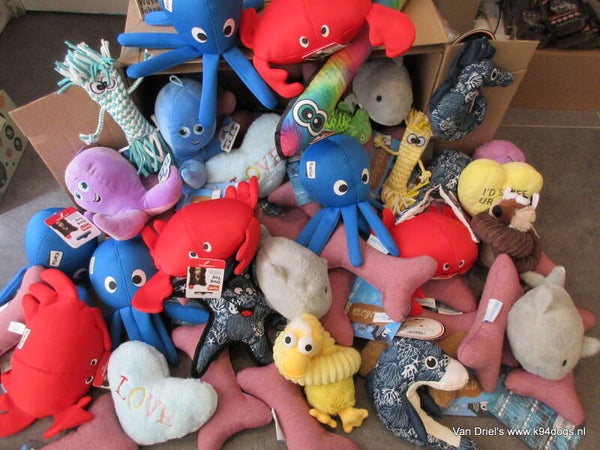 Puppy fun pluche cadeau 6 stuks in tas