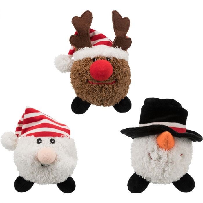 kerstpluche bal bn18x25 cm p.st. of 3 pack