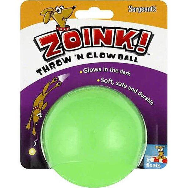 Zoink ! trow n'glow bal zichtbaar in het donker