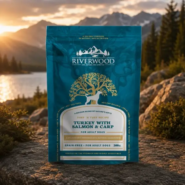 Riverwood met zalm, karper & turkey 300gr. p.st of 12 pack