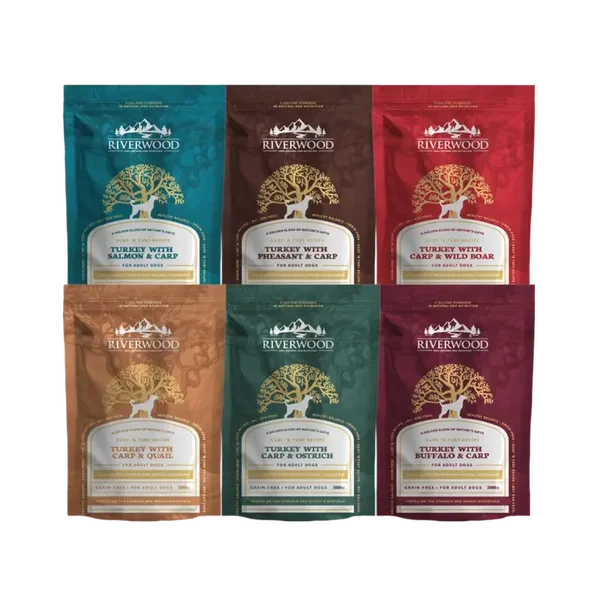 Riverwood surf'n turf pouch paté 6x300gr mixed AKTIEPRIJS