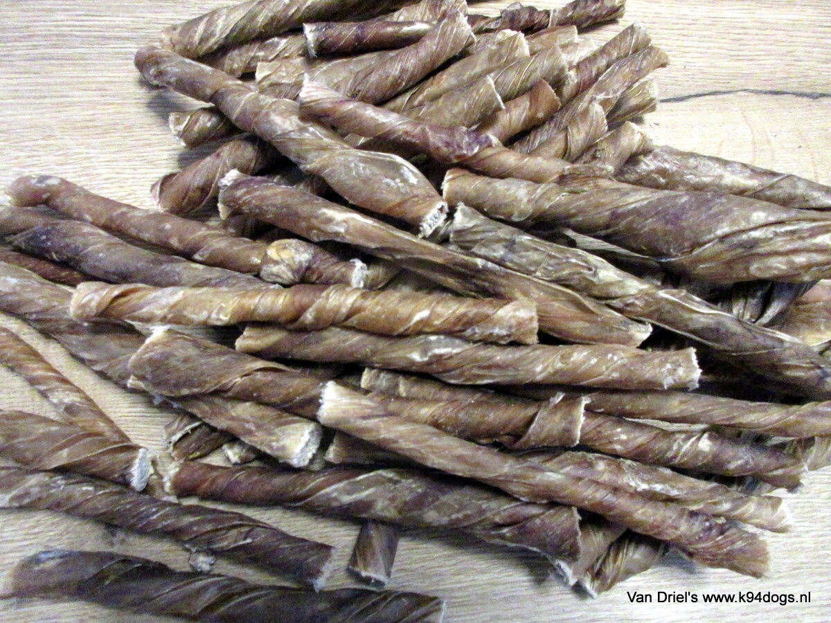 Buffeltwist vlees rolletjes 500 gr. ca 70 stuks