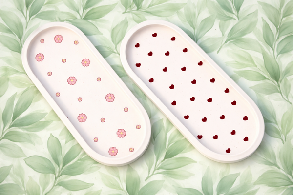 Plateau ovale colorés