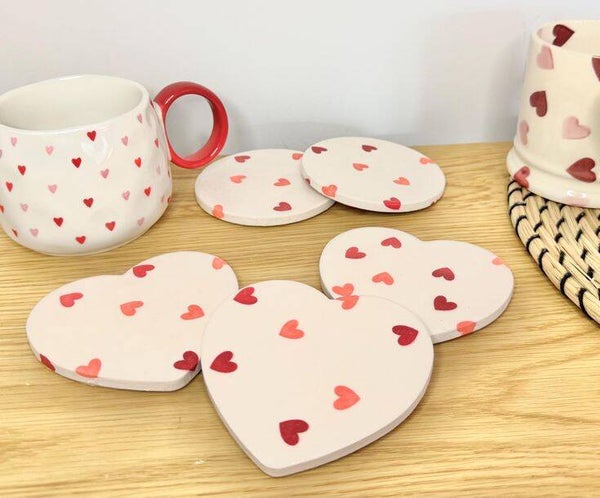 Dessous de verre coeur