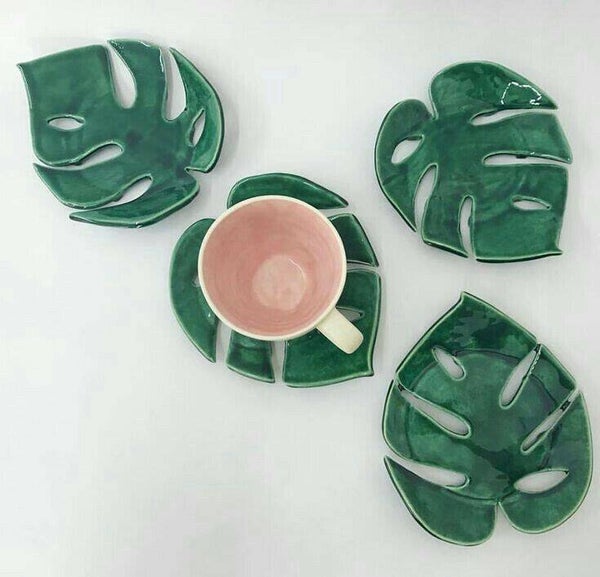 Dessous de verre feuille