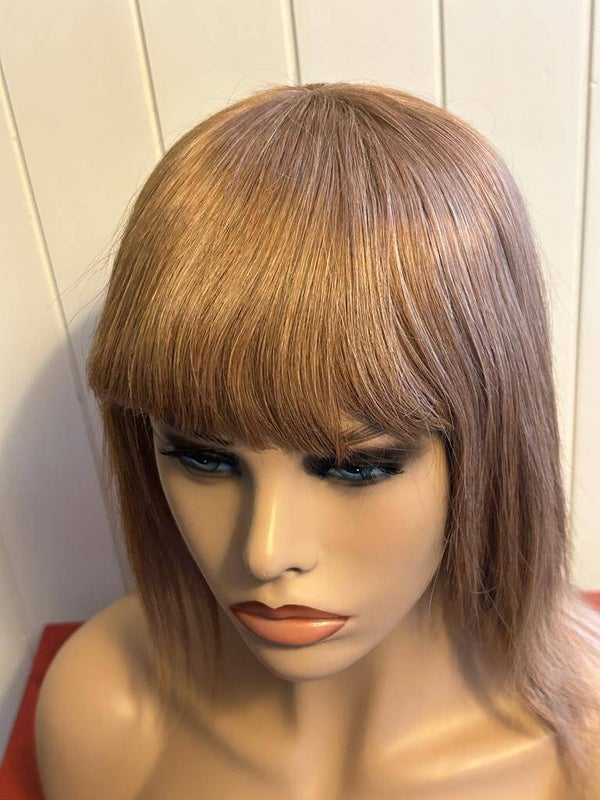 Perruque coupe chinoise marron glacé