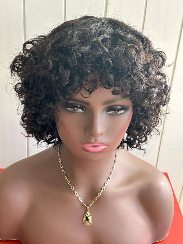 Perruque naturelle boucles légères