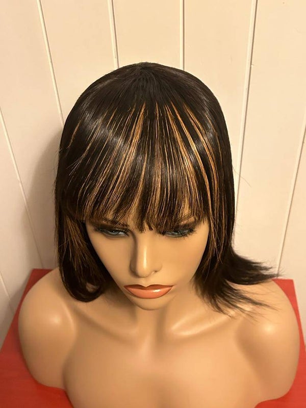 Perruque 2 tons de couleur