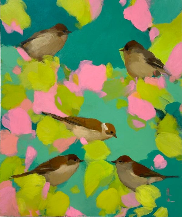 Commission for Black caps, blue tit and Goldcrest