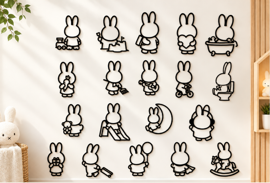 🐰 Nijntje muurdecoratie