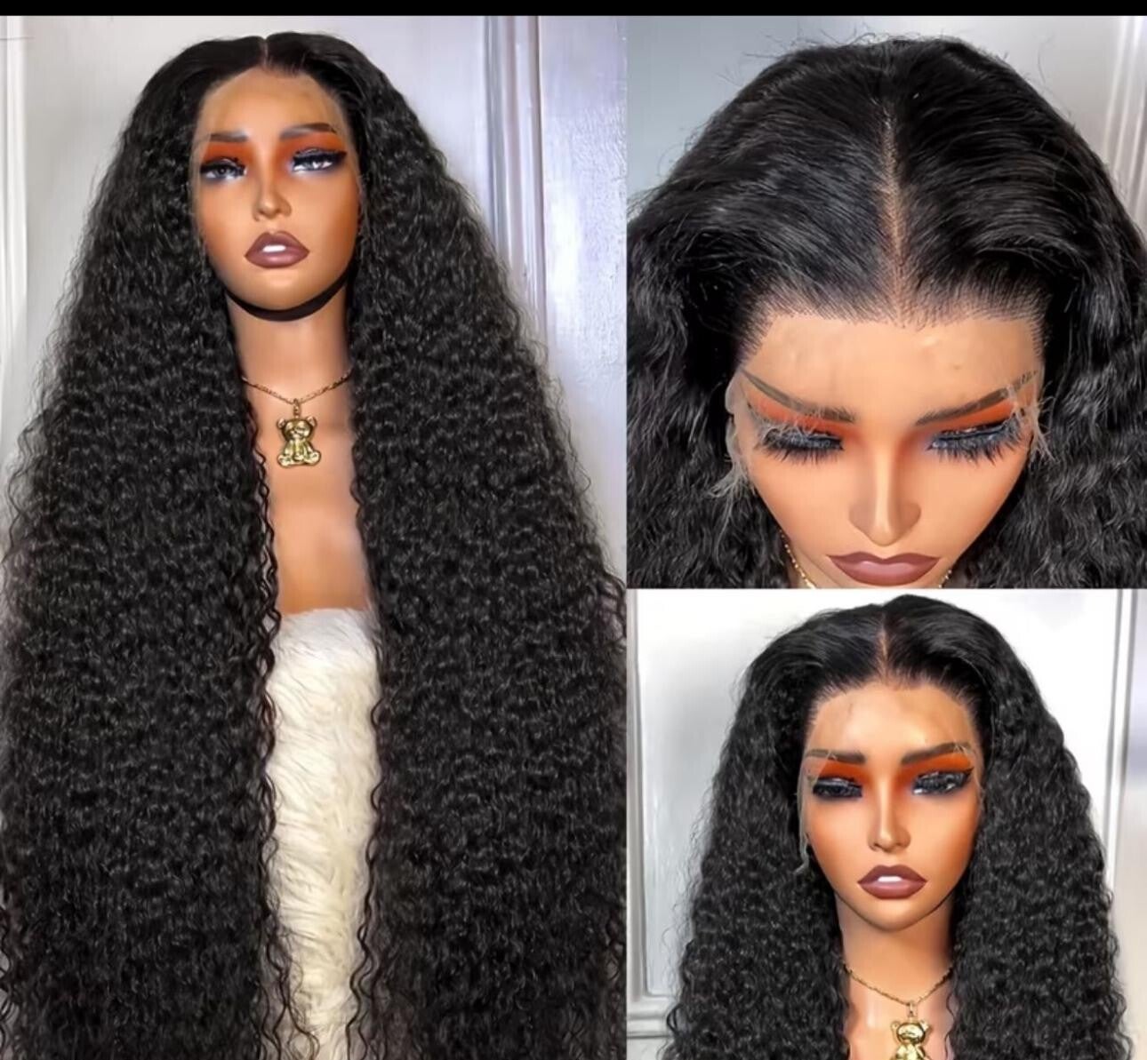 Long Deep‑Wave Lace Front Wig