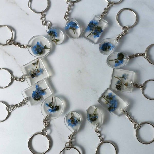 Sleutelhanger 'Vergeet me Nietje'