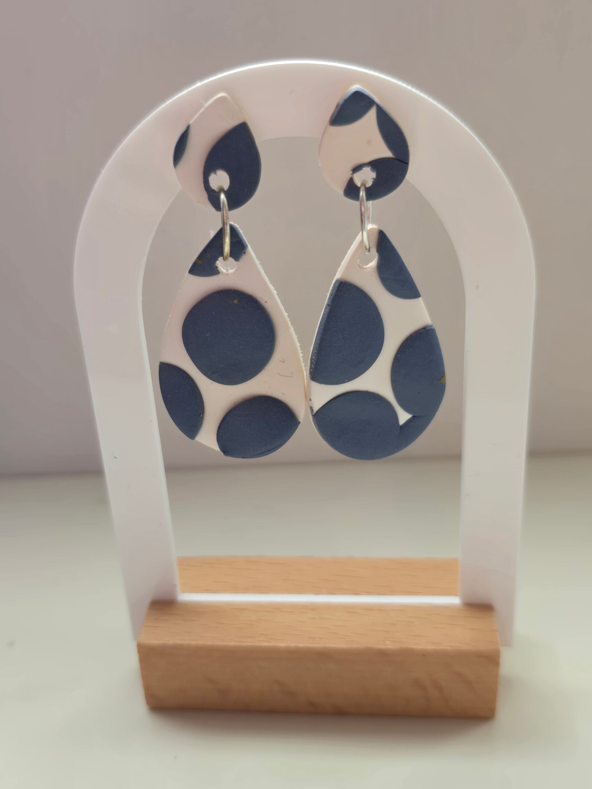 Circle Tear Drop Earrings