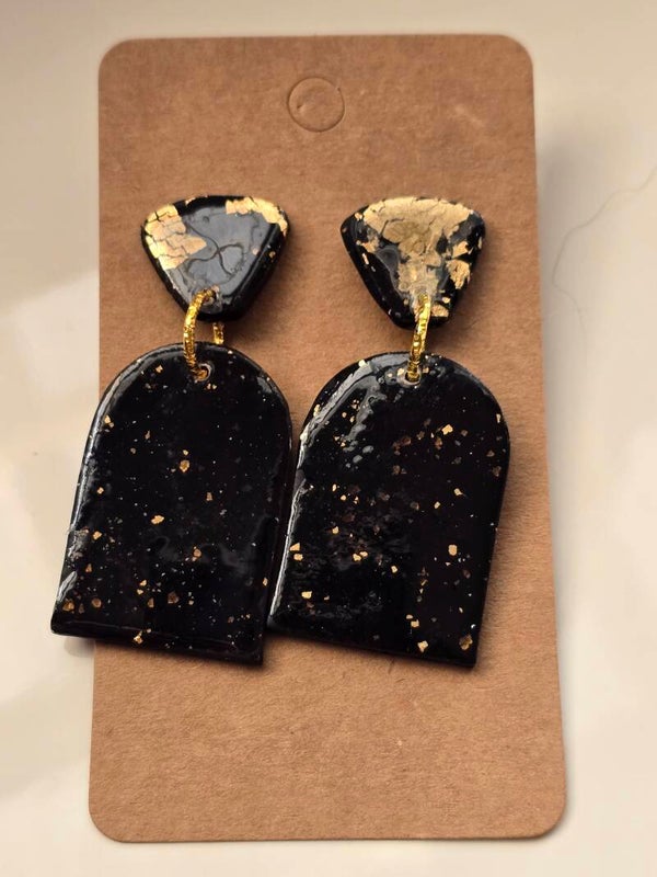 Black and Gold Medium Drops
