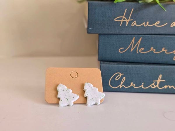 Green speckled Christmas Trees