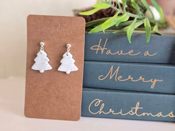 Green speckled Christmas Trees