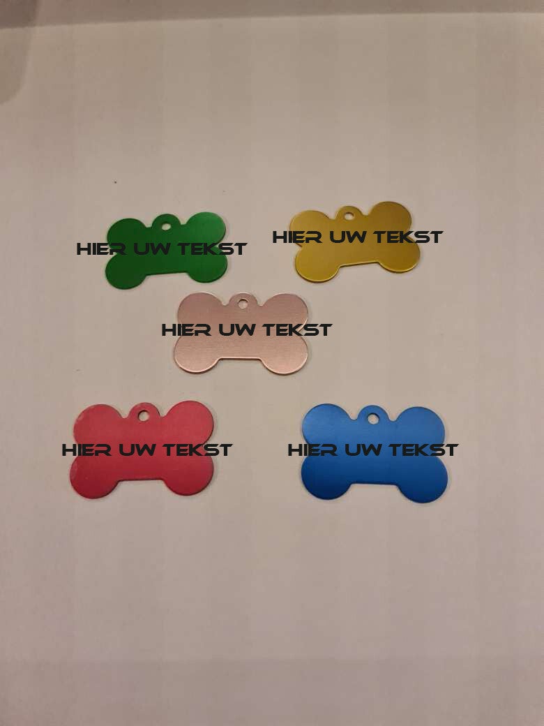 gekleurde honden tags