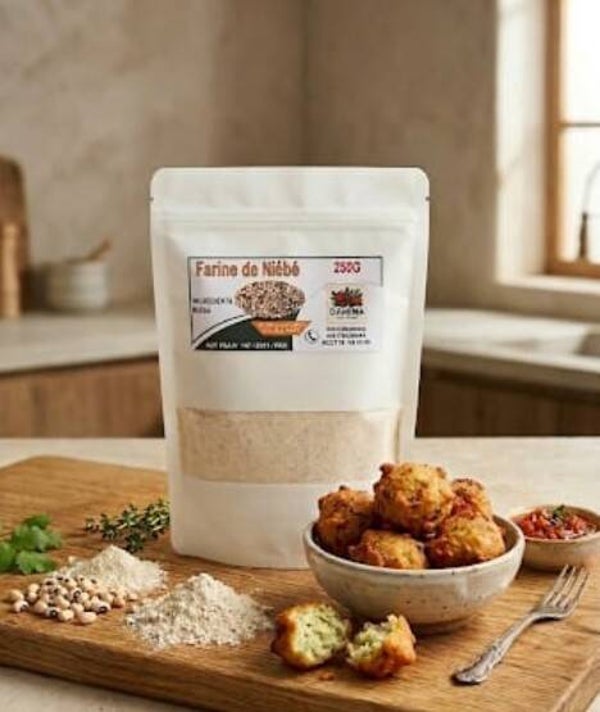 Farine de Niébé 100% Naturelle 250g - Idéale pour Accras et Cuisine Africaine - Riche en Protéines et Sans Gluten