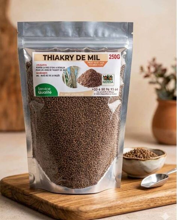 Thiacry de Mil Sénégalais – Dégué 100% Naturel & Sans Gluten