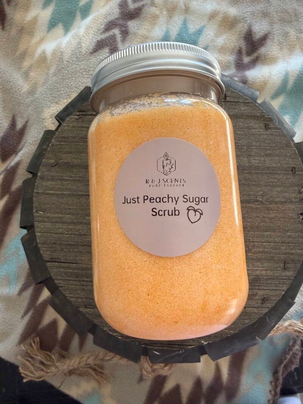 Just peachy Sugar scrub