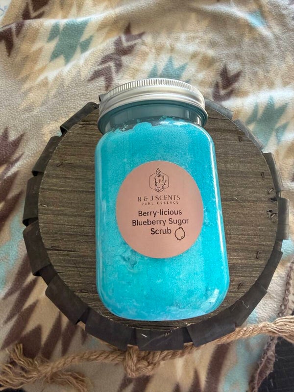 Blueberry sugar scrub
