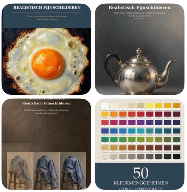 Doorlopende leerlijn Realistisch Fijnschilderen     (4 e-books)