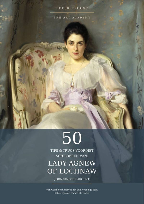 50 tips & trucs voor het schilderen van: Lady Agnew of Lochnaw (John Singer Sargent)