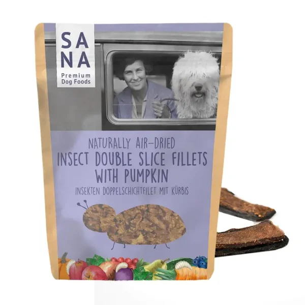 Sanadog insectenfilets met pompoen