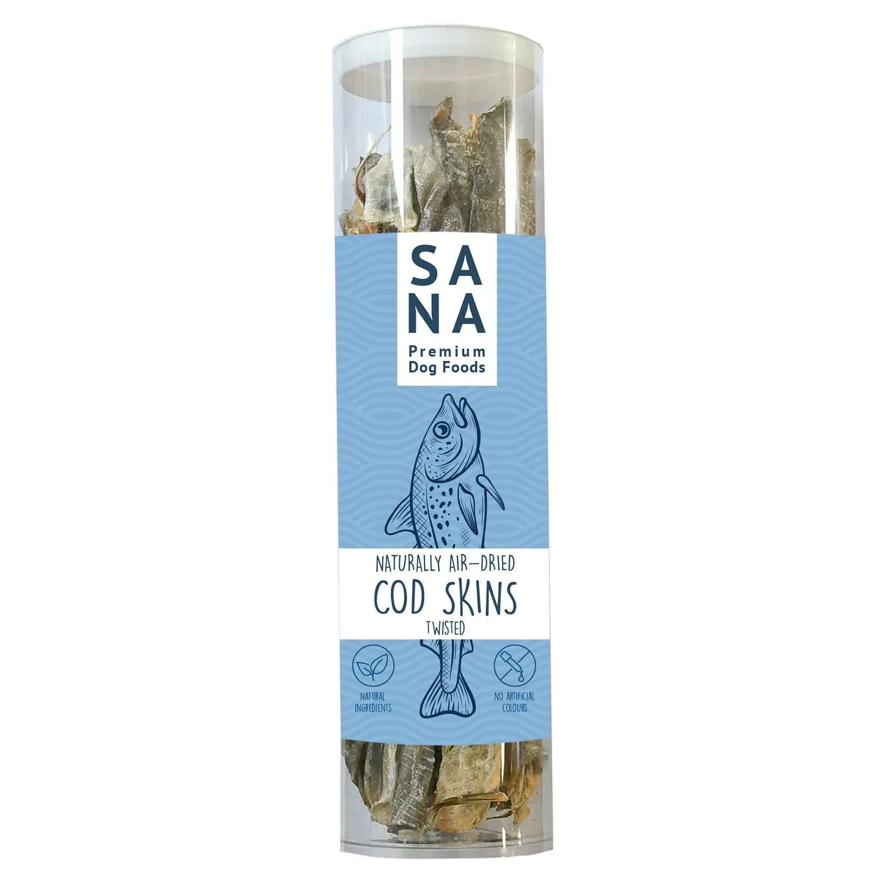 Sana gedraaide kabeljauw sticks