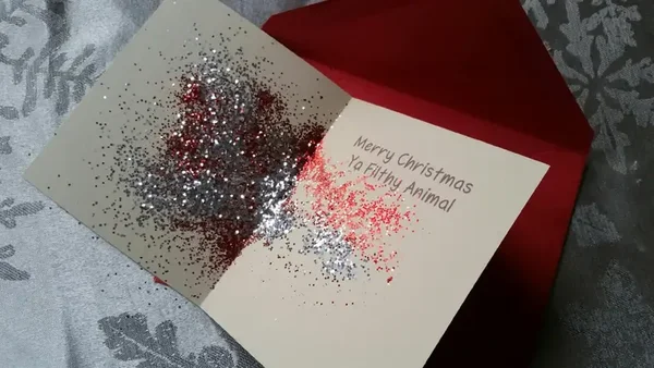 Glitter Card prank