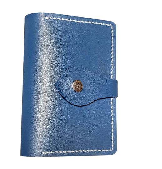 Protège passeport cuir Bleu Minéral