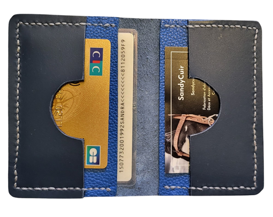 Porte cartes Cuir Couleurs à la demande.