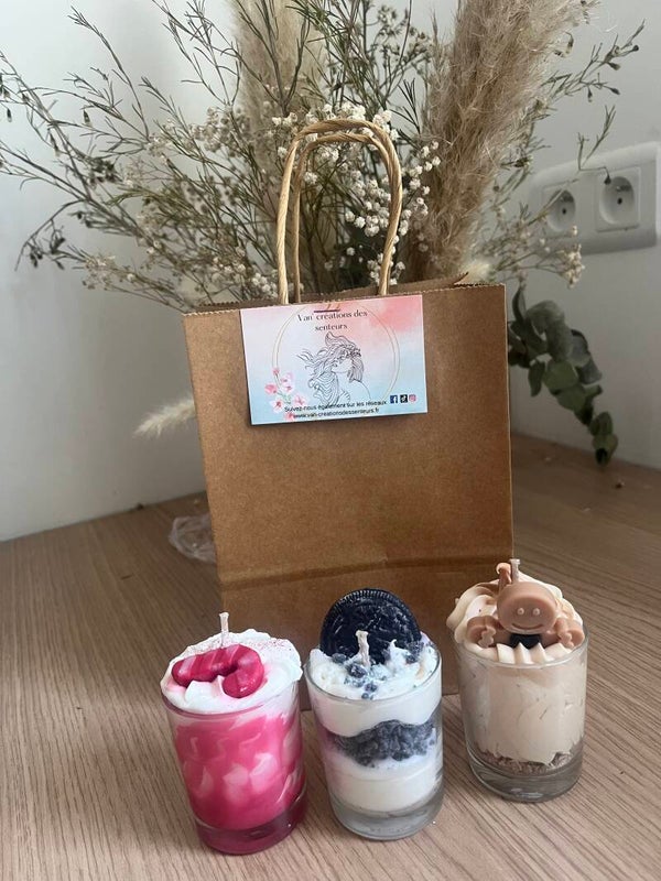 Coffret 3 mini bougies Noël