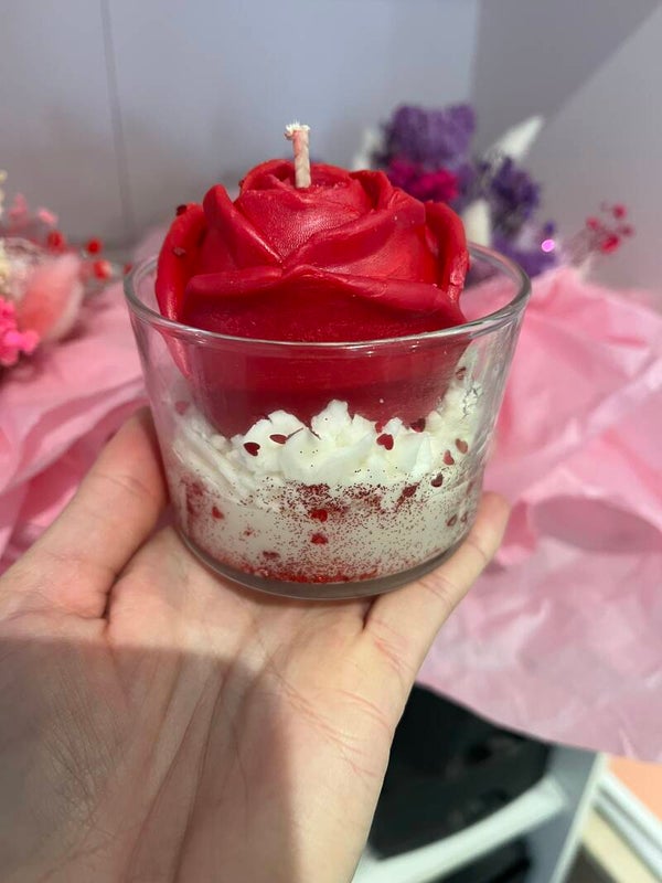 Bougie rose 🌹