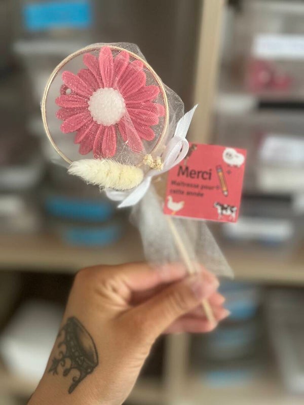 Fleur de cire cadeau
