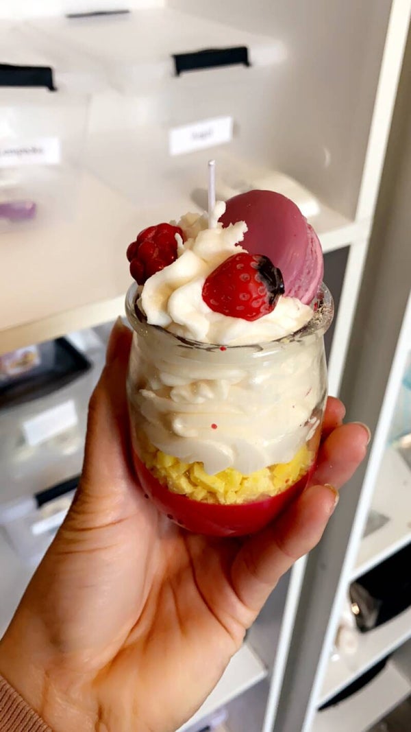 Bougie délice de fruits rouges