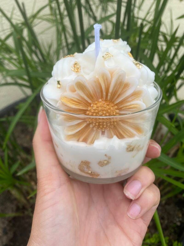 Bougie gourmande « orchidée blanche »