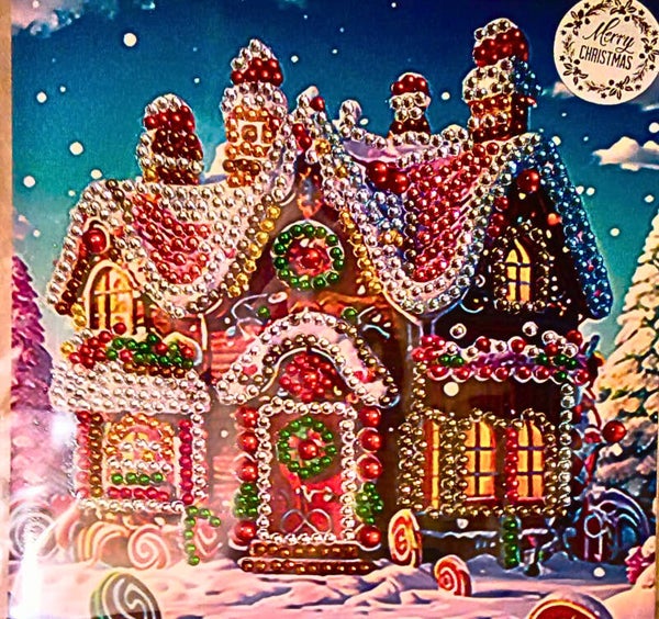 Gingerbread house Christmas card
