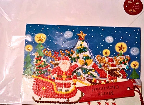 Santa getting ready to deliver presents pop up Christmas card