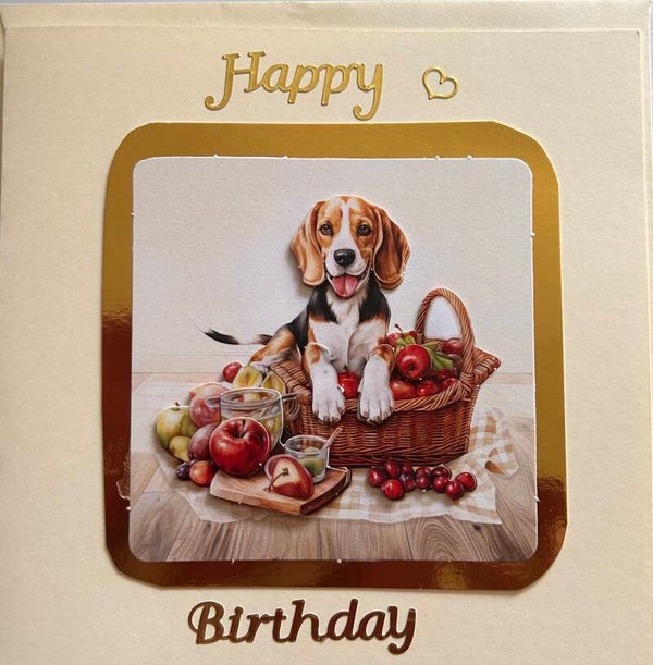 Beagle Birthday card