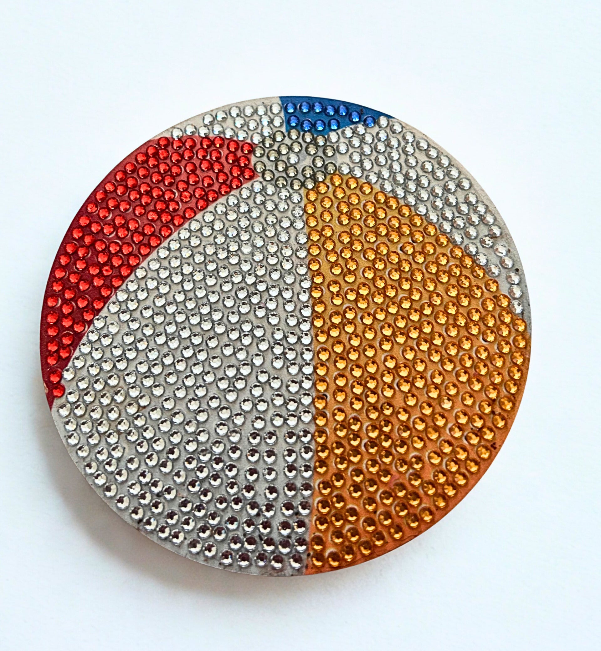 Diamond-painted set of 8 sports themed coasters